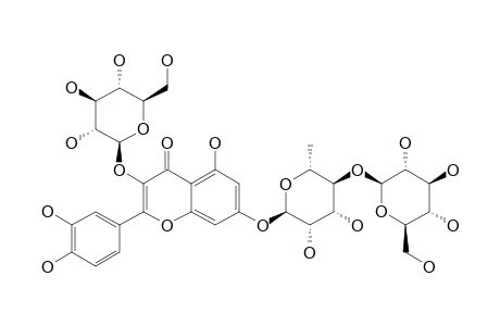 QUERCETIN-3-O-BETA-D-GLUCOPYRANOSYL-7-O-ALPHA-L-[BETA-D-GLUCOPYRANOSYL-(1->4)-RHAMNOPYRANOSIDE]