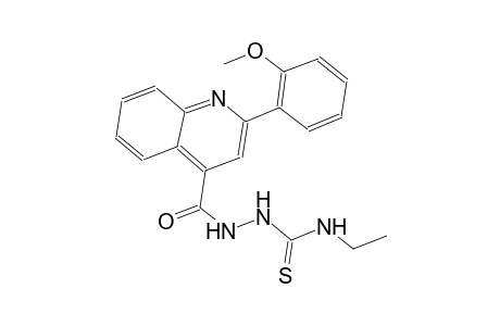 N-ethyl-2-{[2-(2-methoxyphenyl)-4-quinolinyl]carbonyl}hydrazinecarbothioamide