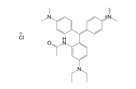 Methanaminium, N-[4-[[2-(acetylamino)-4-(diethylamino)phenyl][4-(dimethylamino)phenyl]methylene]-2,5-cyclohexadien-1-ylidene]-N-methyl-, chloride