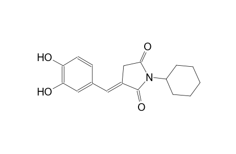 2,5-pyrrolidinedione, 1-cyclohexyl-3-[(3,4-dihydroxyphenyl)methylene]-, (3E)-