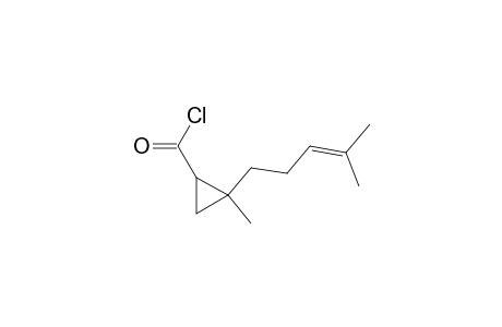 Cyclopropanecarbonyl chloride, 2-methyl-2-(4-methyl-3-pentenyl)-, trans-(.+-.)-