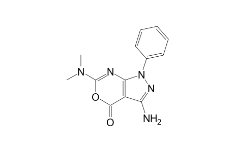 3-amino-6-(dimethylamino)-1-phenyl-4-pyrazolo[3,4-d][1,3]oxazinone
