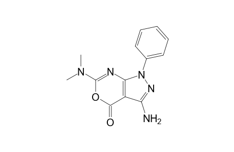 3-amino-6-(dimethylamino)-1-phenyl-4-pyrazolo[3,4-d][1,3]oxazinone