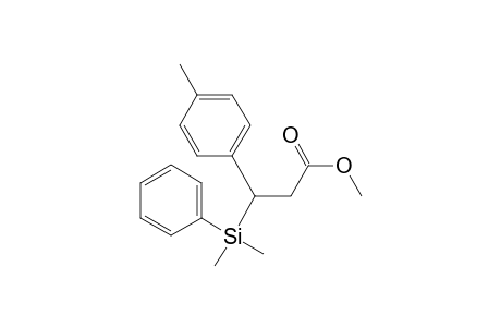 Methyl 3-[(4'-methyl)phenyl]-3-phenyldimethylsilylpropanoate