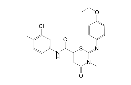 (2Z)-N-(3-chloro-4-methylphenyl)-2-[(4-ethoxyphenyl)imino]-3-methyl-4-oxotetrahydro-2H-1,3-thiazine-6-carboxamide