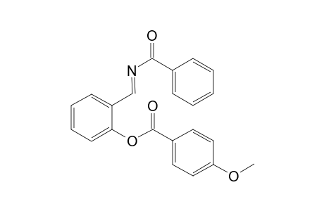 (E)-2-((Benzoylimino)methyl)phenyl 4-methoxybenzoate