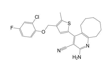 2-amino-4-{4-[(2-chloro-4-fluorophenoxy)methyl]-5-methyl-2-thienyl}-5,6,7,8,9,10-hexahydrocycloocta[b]pyridine-3-carbonitrile