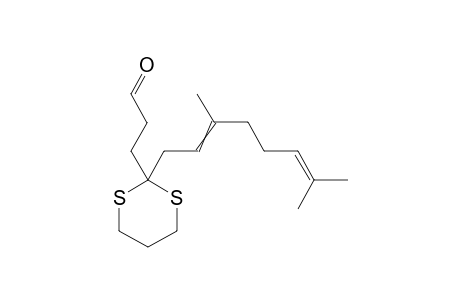 3-[2-(3,7-dimethylocta-2,6-dienyl)-1,3-dithian-2-yl]propanal