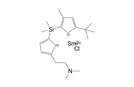 samarium(III) 5-(tert-butyl)-2-((3-(2-(dimethylamino)ethyl)cyclopenta-3,5-dien-2-ide-1-yl)dimethylsilyl)-3-methylcyclopenta-2,4-dien-1-ide chloride