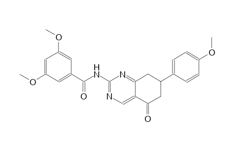 3,5-dimethoxy-N-[7-(4-methoxyphenyl)-5-oxo-5,6,7,8-tetrahydro-2-quinazolinyl]benzamide