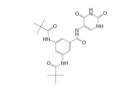 3,5-bis[(2,2-dimethylpropanoyl)amino]-N-(2,4-dioxo-1,2,3,4-tetrahydro-5-pyrimidinyl)benzamide