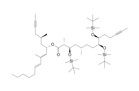 (5R,7S,8E,10E)-5,9-dimethylhexadeca-8,10-dien-2-yn-7-yl (2R,3R,5S,8S,9S)-3,8,9-tris((tert-butyldimethylsilyl)oxy)-2,5-dimethyltetradec-12-ynoate
