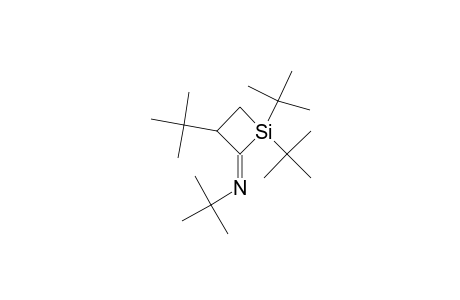 1,1-DI-TERT.-BUTYL-2-(N-TERT.-BUTYLIMINO)-3-(TERT.-BUTYL)-SILACYCLOBUTANE;MAJOR-ISOMER