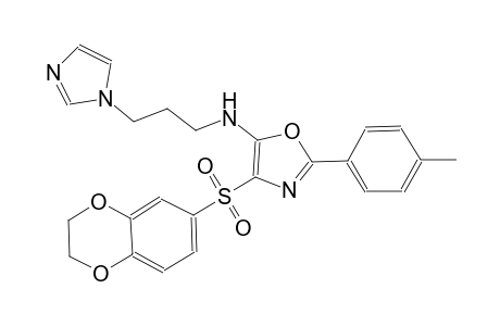 5-oxazolamine, 4-[(2,3-dihydro-1,4-benzodioxin-6-yl)sulfonyl]-N-[3-(1H-imidazol-1-yl)propyl]-2-(4-methylphenyl)-