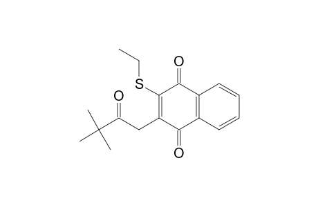 1,4-Naphthalenedione, 2-(3,3-dimethyl-2-oxobutyl)-3-(ethylthio)-
