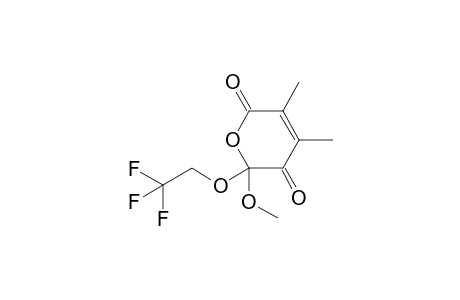 6-Methoxy-3,4-dimethyl-6-(2',2',2'-trifluoroethoxy)-2H-pyran-2,5(6H)-dione