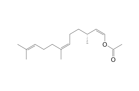 (-)-(1Z,3R,6Z)-3,7,11-Trimethyldodeca-1,6,10-trien-1-yl Acetate