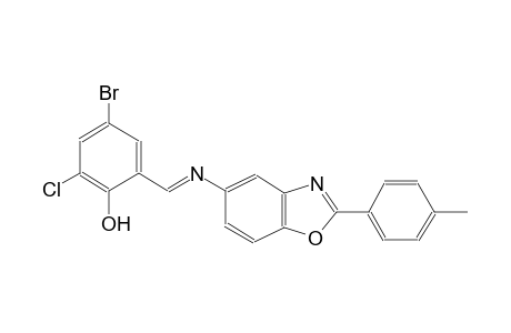 phenol, 4-bromo-2-chloro-6-[(E)-[[2-(4-methylphenyl)-5-benzoxazolyl]imino]methyl]-