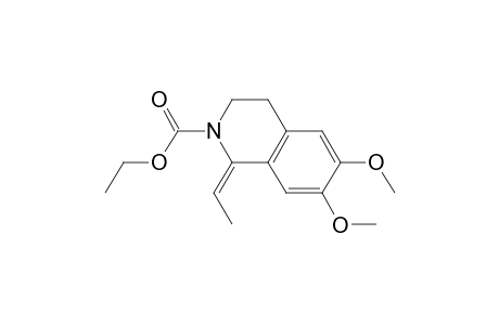 2(1H)-Isoquinolinecarboxylic acid, 1-ethylidene-3,4-dihydro-6,7-dimethoxy-, ethyl ester, (E)-