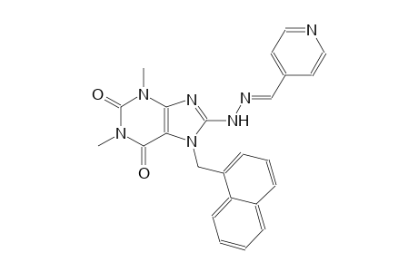 isonicotinaldehyde [1,3-dimethyl-7-(1-naphthylmethyl)-2,6-dioxo-2,3,6,7-tetrahydro-1H-purin-8-yl]hydrazone