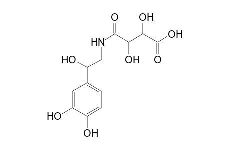 4-([2-(3,4-Dihydroxyphenyl)-2-hydroxyethyl]amino)-2,3-dihydroxy-4-oxobutanoic acid