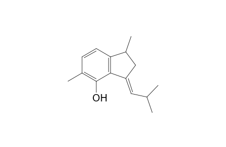 (3E)-1,5-dimethyl-3-(2-methylpropylidene)-1,2-dihydroinden-4-ol