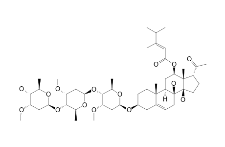 CYNANCHOGENIN-3-O-BETA-D-CYMAROPYRANOSYL-(1->4)-BETA-D-CYMAROPYRANOSYL-(1->4)-BETA-D-CYMAROPYRANOSIDE