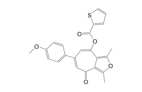 6-(4-methoxyphenyl)-1,3-dimethyl-4-oxo-4H-cyclohepta[c]furan-8-yl 2-thiophenecarboxylate