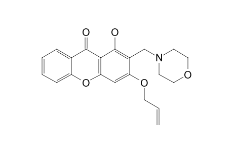 3-ALLYLOXY-1-HYDROXY-2-(MORPHOLINO-METHYL)-9H-XANTHEN-9-ONE