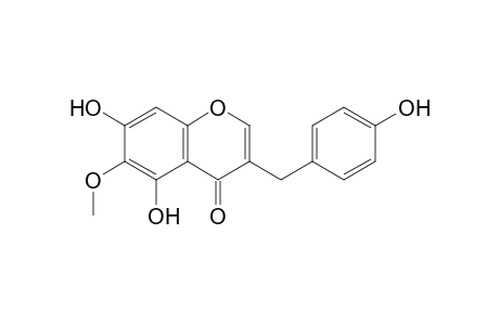 5,7-Dihydroxy-3-[(4-hydroxyphenyl)methyl]-6-methoxy-4H-1-benzopyran-4-one