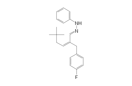 Benzenepropanal, alpha-(3,3-dimethylbutylidene)-4-fluoro-,phenylhydrazone