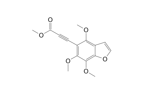 5-[2-(methoxycarbonyl)-1-ethynyl]-4,6,7-trimethoxybenzofuran