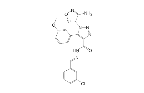 1-(4-amino-1,2,5-oxadiazol-3-yl)-N'-[(E)-(3-chlorophenyl)methylidene]-5-(3-methoxyphenyl)-1H-1,2,3-triazole-4-carbohydrazide