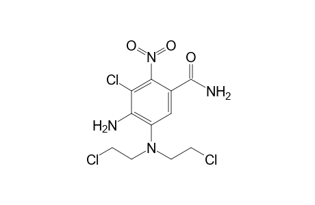 4-Amino-5-[bis(2-chloroethyl)amino]-3-chloro-2-nitro-benzamide