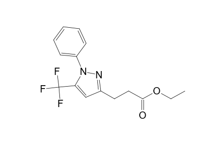 Ethyl 3-(1-phenyl-5-(trifluoromethyl)-1H-pyrazol-3-yl)propanoate