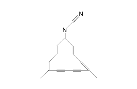 N-Cyano-5,10-dimethyl-cyclotrideca-2,4,10,12-tetraene-6,8-diynylideneamine