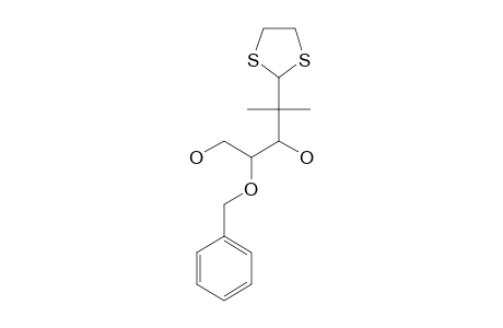 (2RS,3RS)-2-BENZYLOXY-5,5-ETHYLENEDITHIO-4,4-DIMETHYL-1,3-PENTANEDIOL