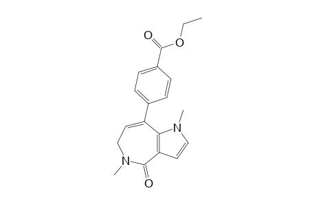 4-(1,5-Dimethyl-4-oxo-1,4,5,6-tetrahydro-pyrrolo[3,2-c]azepin-8-yl)benzoic acid ethyl ester