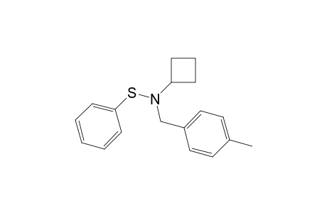 N-(Benzenesulfenyl)-(p-methylbenzyl)cyclobutylamine