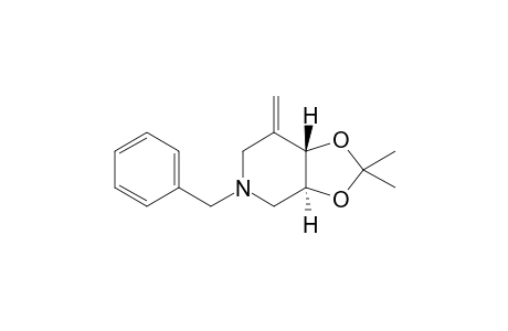 (3aS,7aS)-2,2-dimethyl-7-methylene-5-(phenylmethyl)-3a,4,6,7a-tetrahydro-[1,3]dioxolo[4,5-c]pyridine
