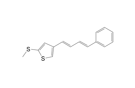 2-(methylthio)-4-[(1E,3E)-4-phenylbuta-1,3-dienyl]thiophene