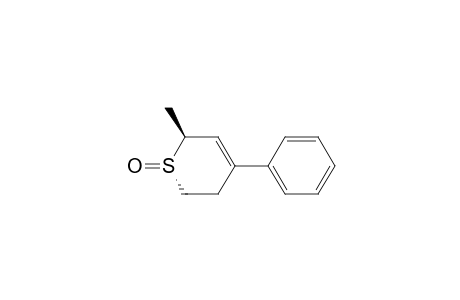 2H-Thiopyran, 5,6-dihydro-2-methyl-4-phenyl-, 1-oxide, trans-