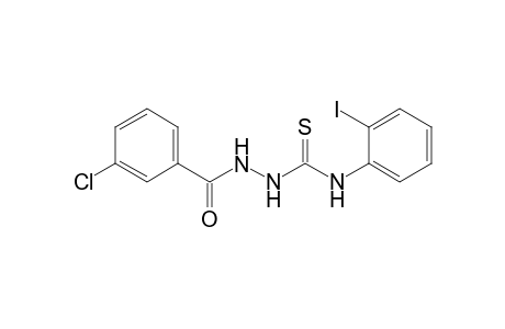 1-[(3-Chlorophenyl)carbonyl]-4-(2-iodophenyl)thiosemicarbazide