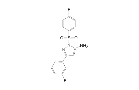 1H-pyrazol-5-amine, 3-(3-fluorophenyl)-1-[(4-fluorophenyl)sulfonyl]-