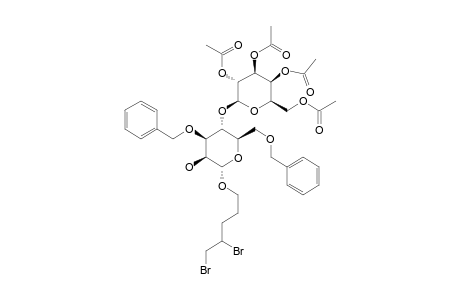 DIBROMOPENTANYL-O-(2,3,4,6-TETRA-O-ACETYL-BETA-D-GALACTOPYRANOSYL)-(1->4)-3,6-DI-O-BENZYL-ALPHA-D-MANNOPYRANOSIDE