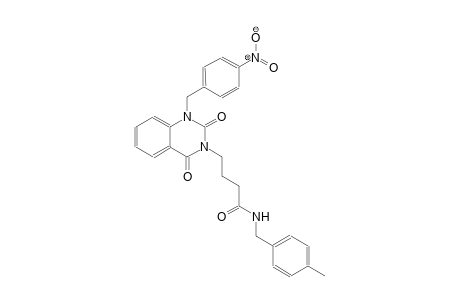 N-(4-methylbenzyl)-4-(1-(4-nitrobenzyl)-2,4-dioxo-1,4-dihydro-3(2H)-quinazolinyl)butanamide