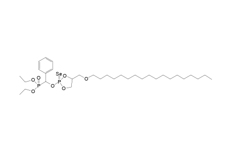 2-Phenyl-1,1-diethoxy-1-oxo-3-{[4'-(octadecyloxy)methyl-1',3'-dioxa-2'-phosphacyclopentyl]-P(2' )-seleno}-1-phospha-3-oxapropane