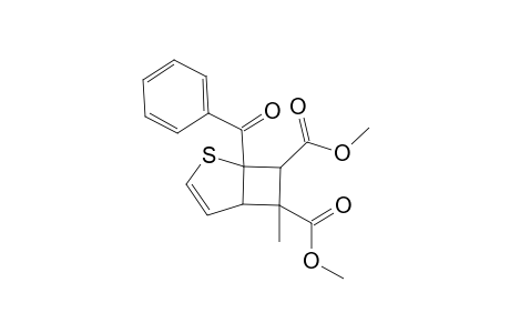 1-Benzoyl-6,7-bis(methoxycarbonyl)-6-methyl-2-thiabicyco[3.2.0]hept-3-ene