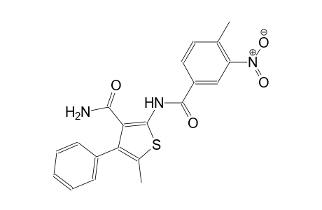 5-methyl-2-[(4-methyl-3-nitrobenzoyl)amino]-4-phenyl-3-thiophenecarboxamide