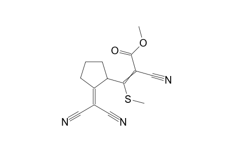 methyl 2-cyano-3-[2-(dicyanomethylene)cyclopentyl]-3-methylsulfanyl-prop-2-enoate
